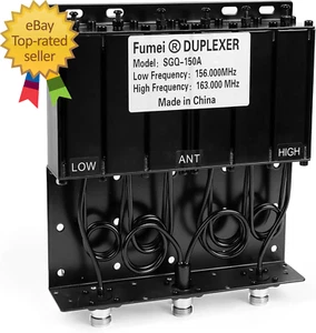 VHF 136-174Mhz 50W Duplexer for Radio Repeater with Preset Low Frequency 156Mhz - Zdjęcie 1 z 5