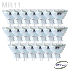 20 Pcs Led Lighting Bulb MR11 220V-240V 1.5W GU4 Lamp Base Down light Wide beam - Picture 1 of 8