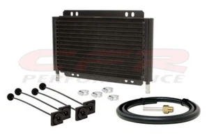 Universal Transmission Oil Cooler 11" X 5.75" Fits Chevy Ford Black Finish - Picture 1 of 1