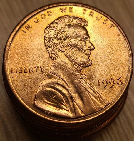 1996 P Lincoln Memorial Cent Copper Alloy Penny ** ON HAND ** Cover