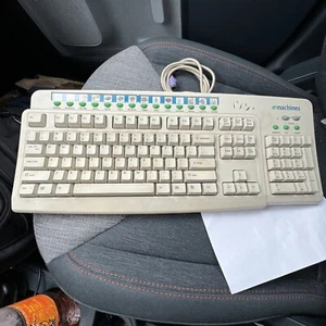 1A eMachines EKB-5190A Multimedia Keyboard Wired PS/2 w/Multifunction Keys - Picture 1 of 3