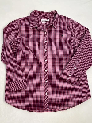 Vineyard Vines Classic Fit Boys Youth Gingham Button Down Shirt Sz 20 539 - Image 1 of 4