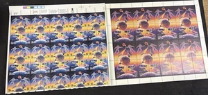 Postage Stamp Sheets U.S./RUSSIA SPACE PROGRAMS (1992) 50 x 29¢ & Russia 50x 25 - Picture 1 of 3
