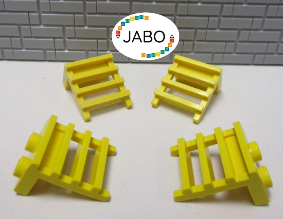 (A4/18) LEGO 4x Escalera/Escaleras Amarillo 4175 Ferrocarril Caballeros Pirata Espacio Foto 1 de 1