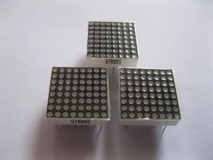 8 pcs Dot Matrix LED Display 1.9 mm 8x8 Red Common Anode 20x20mm 16pin New - Picture 1 of 4