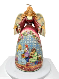 Statuina Jim Shore Heartwood Creek Angelo "La gioia del mattino di Natale" - Foto 1 di 12