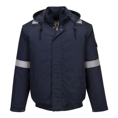 Portwest Bizflame Work+ FR Insulated Bomber Jacket Navy |FR731 - Image 1 of 4