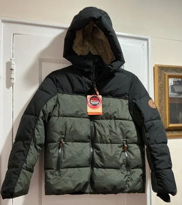 Zeroxposur Boys Warmest Winter Jacket Black & gray w/hood 10/12 NWT - Image 1 of 4