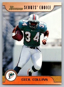 Cecil Collins #SC7 Miami Dolphins 1999 Bowman - Picture 1 of 2