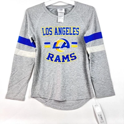 NFL Los Angeles Rams Girls' Size Medium (7/8) Long Sleeve Fashion T-Shirt - Image 1 of 4