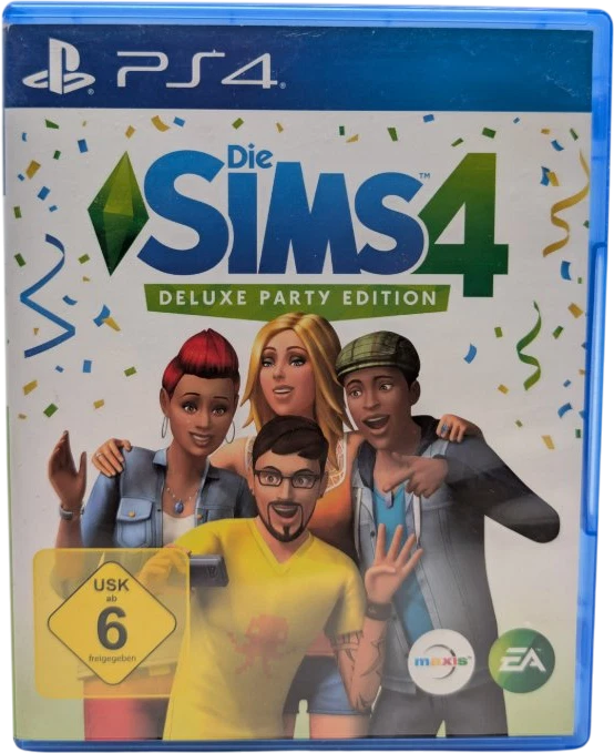 Die Sims 4 Deluxe Party Edition PS4 Spiel Gut Disc in OVP mit Flyer - Bild 1 von 3
