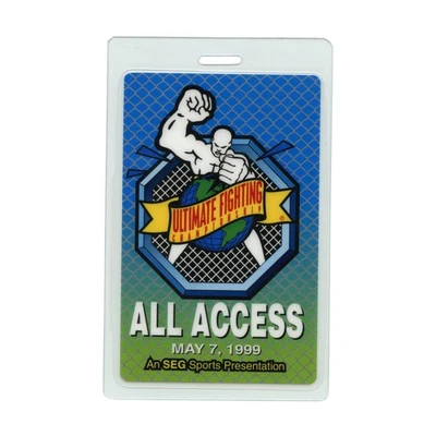 De colección UFC 20 All Access Credential Pass 1999 Bas Rutten Kevin Randleman MMA SEG Foto 1 de 4