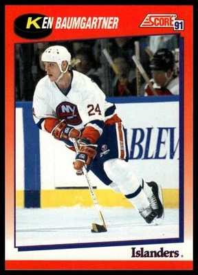 1991-92 Score Canadian Bilingual #148 Ken Baumgartner - Image 1 of 2