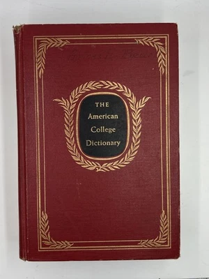 The American College Dictionary 1962 Random House Vintage Book Thumb indexed - Image 1 of 4
