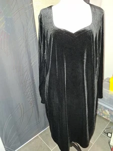 Kleid Zizzi Gr. L wie 50/52 mit Herzausschnitt schwarz wie Samt - Bild 1 von 1