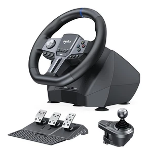 PXN - V9 Gen2 Racing Wheel - 270&900° Car Sim Steering Wheel, 3 Pedals, H Shift - Picture 1 of 6
