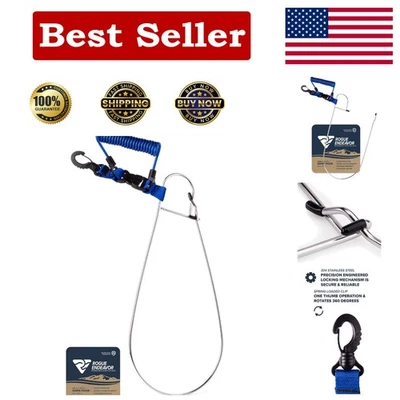 "Versátil clip de juego con cordón giratorio de 36"" - resistente para todos los estilos de pesca" Foto 1 de 4