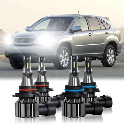 For Lexus RX300 1999 2000 2001-2003 4X 6000K LED Headlights Bulbs High/Low Beam - Image 1 of 4