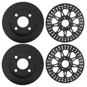 Front & Rear Brake Rotors For Harley Trike FLHTCUTG Glide Ultra Classic 09-13 - Picture 1 of 11
