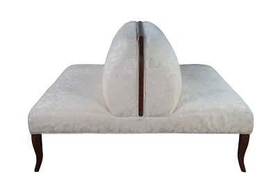 Banco de salón de sofá de doble asiento Tete a Tete francés de mediados de siglo 54" Foto 1 de 4