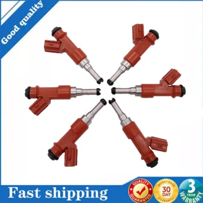 Set of 6 Fuel Injector For Toyota Avalon Camry RAV4 Lexus ES350 3.5L 23250-0P040 - Imagem 1 de 4