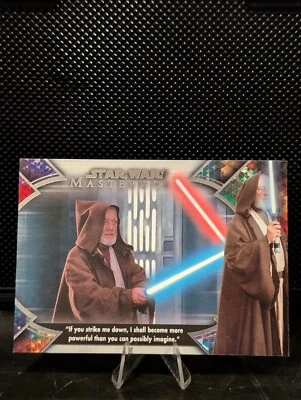 2022 Topps Star Wars Masterwork #OB1-8 Quotes of Obi-Wan "If you strike me down - Image 1 of 2