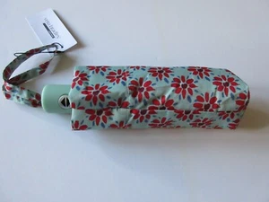 Vera Bradley Automatic Open/Close Mini Umbrella Venetian Flowers Mint Print NWT - Picture 1 of 3