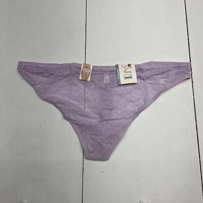 Secret Treasures Tanga Hoja Encaje Púrpura Bragas Para Mujer Talla XXL/2XG (20) NUEVO Foto 1 de 4
