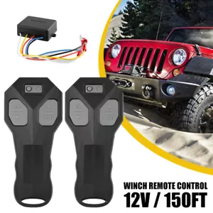 Wireless Winch Remote Control Kit DC12V Switch Handset for Jeep ATV SUV Truck US - Picture 1 of 9