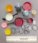 Vintage 1960's Doll House Kitchen Pots Pans Mix Barbie Size Celluloid Plastic