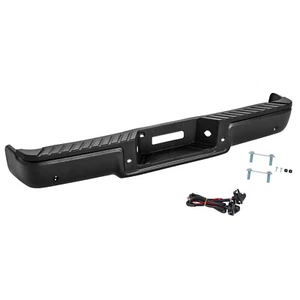 Black Rear Step Bumper Assembly For 2006-2008 Ford F-150 with Park Sensor Hole - Picture 1 of 7