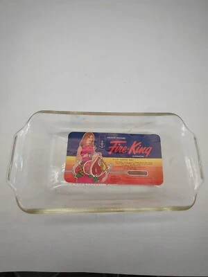 Nuevo de Lote Antiguo Anchor Hocking Fire King Utensilios para Horno 5" x 9" Plato para Hornear Pan Pan Nuevo Foto 1 de 4