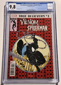 Venom Vs Spider-Man #1 CGC 9.8 NM/Mint 1a stampa Amazing Spiderman #300 ristampa - Foto 1 di 2