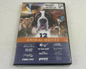 12 Animal Movies (DVD, 2012, 3-Disc Set) New, Factory Sealed - Picture 1 of 2