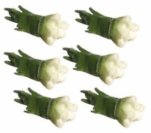Dollhouse Miniature Green Onions, 6 Pieces