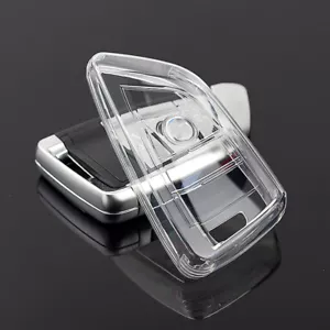 Transparent Key Case Bag Shell Fob Holder For BMW 1 2 5 6 7 Series X1 X3 X4 X5 - Foto 1 di 10