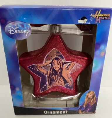 Disney Hannah Montana Navidad Estrella Adorno Nuevo En Caja Foto 1 de 4