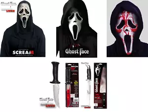 Scream Mask Knife Dagger Halloween Fancy Dress Costume Masks & Accessories - Picture 1 of 20