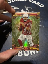 Carson Palmer 2013 Topps Finest 01/10 Autographed Card #24 Military Refractor 