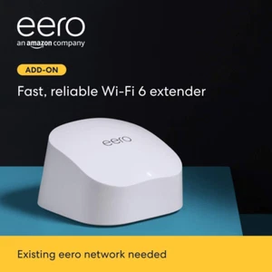 Amazon 6 Dual-Band Mesh Wi-Fi 6 Extender - Expands Existing Network - Picture 1 of 7