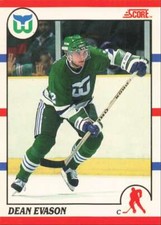1990-91 Score Canadian Dean Evason Hartford Whalers #259