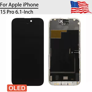 OLED Suave Para Apple iPhone 15 Pro Pantalla LCD Pantalla Táctil Marco Repuesto EE. UU. - Imagen 1 de 8
