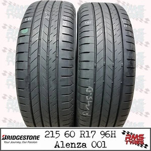 215 60 R 17 x2 Bridgestone 96H Part Worn Used Tyres 21560R17x2 8-8.3mm - Picture 1 of 15