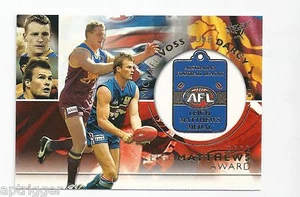 2003 Select XL Medal (MC3) Matthews Award Michael VOSS / Luke DARCY + - Picture 1 of 1