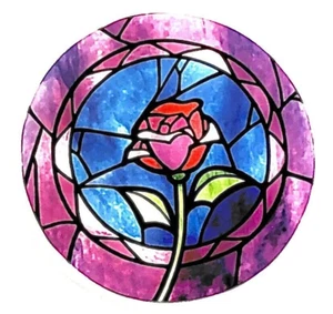 Calcomanía adhesiva rosa - Imagen 1 de 3