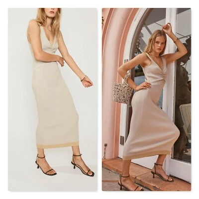 SUBOO Womens Size M or 10 / US 6 Sonnet Ribbed Midi Dress RRP$359 Foto 1 de 4