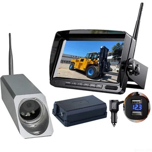 Digital Wireless 7" Monitor+Wireless Forklift Front View Camera+9600mA Battery - Picture 1 of 24