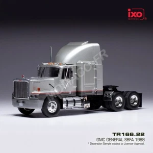 IXO 1/43 TR166 GMC GENERAL SBFA 1988 Silver/Metallic Grey TRUCK TRACTOR CAB USA - Picture 1 of 4