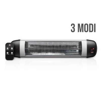 2500W Badezimmer Heizung elektrisch, Heizlüfter Bad Wandmontage 3-Modi mit timer - Bild 1 von 4