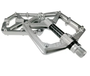 Aluminum Carbon Road MTB Mountain Bike XC AM Bicycle Pedal 3 Bearing Flat Pedals - Picture 1 of 13